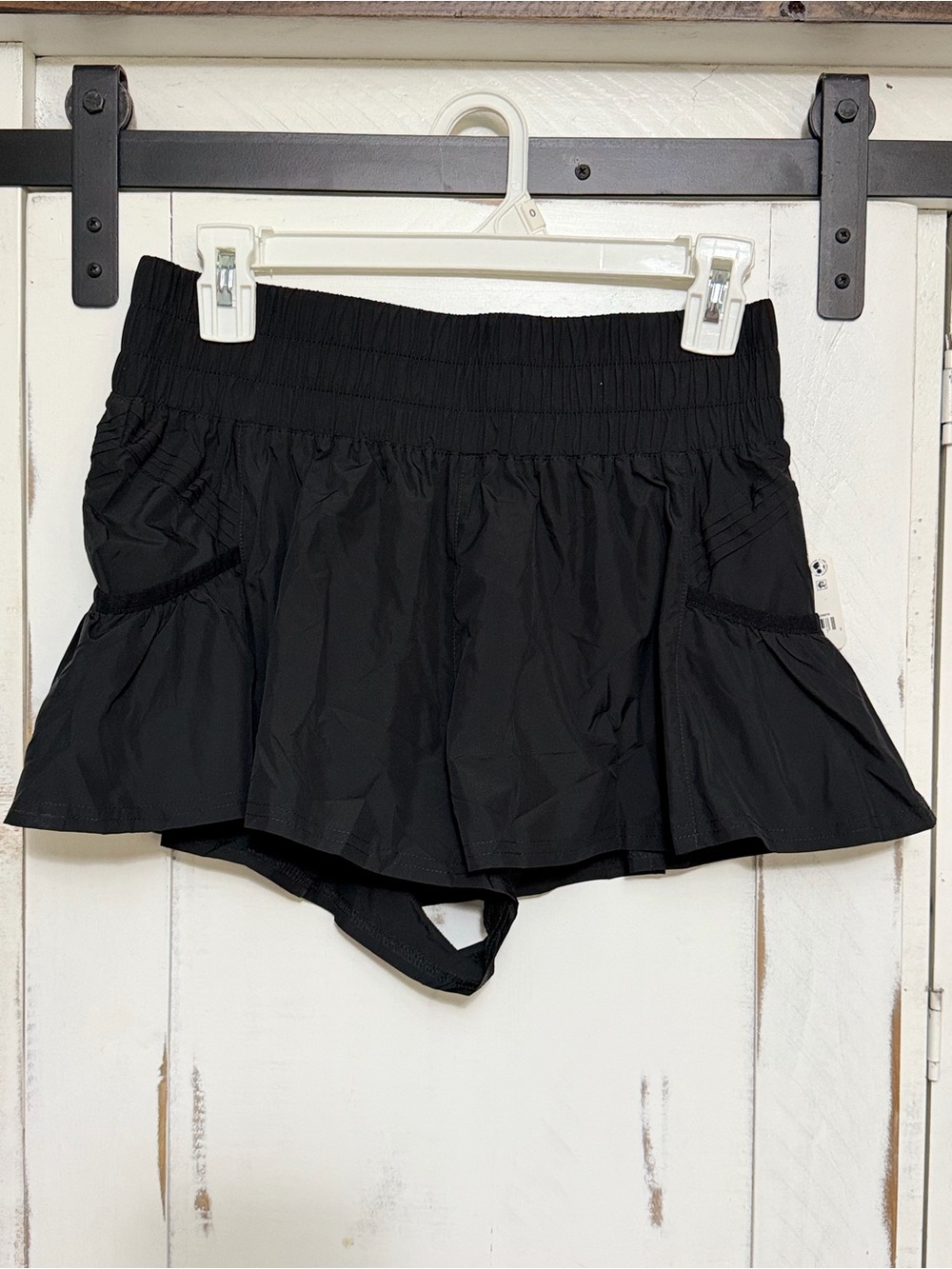 Free People Black Athletic Skort with Built-In Shorts
